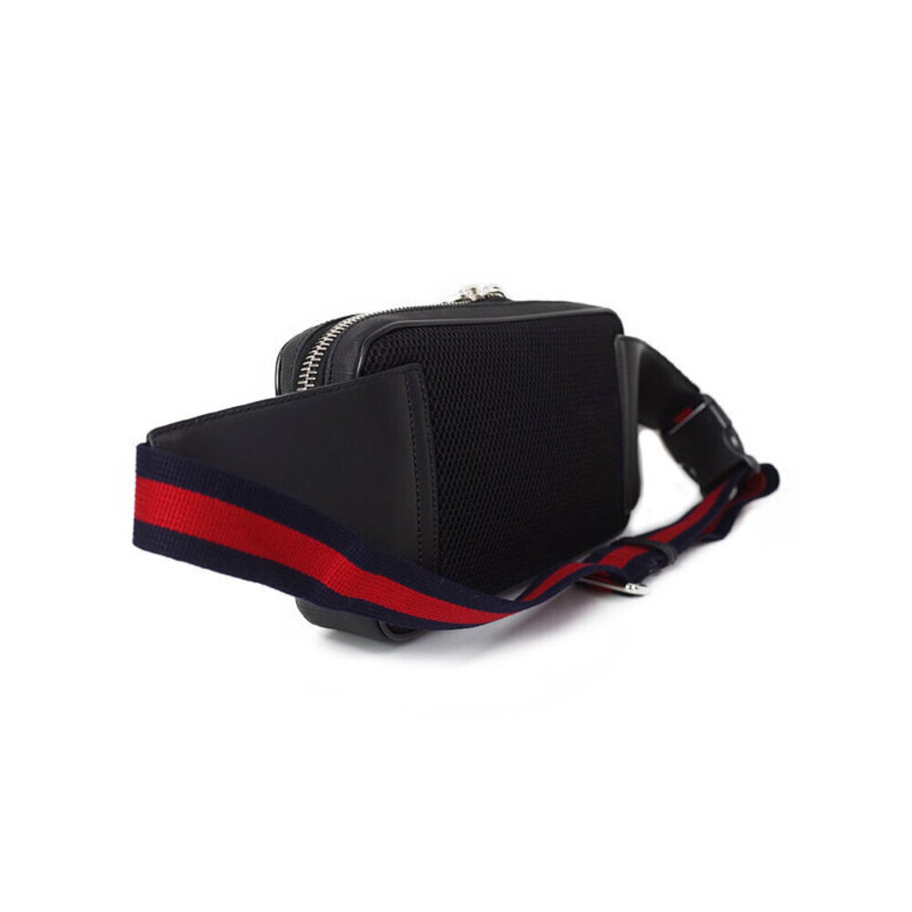 Gucci Tiger Body Belt Bag GG Supreme Cat Black Soft
